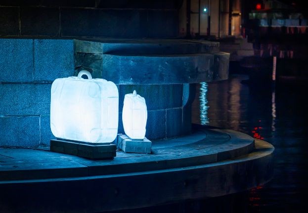Artwork 'Lost & Found' at Copenhagen Light Festival. Photo: Christoffer Askman.
