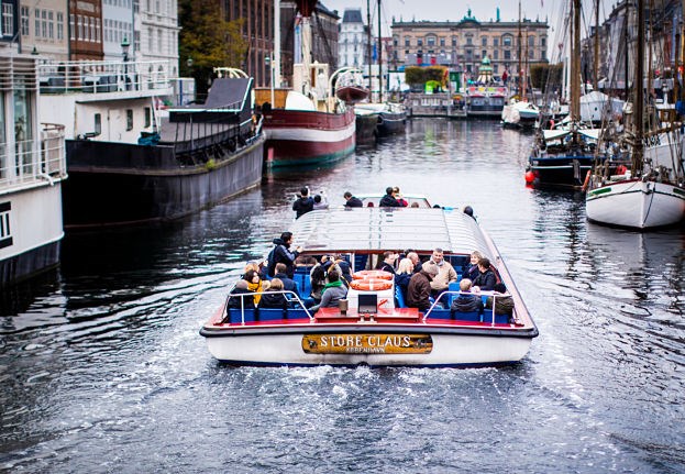 The boats are covered during winter