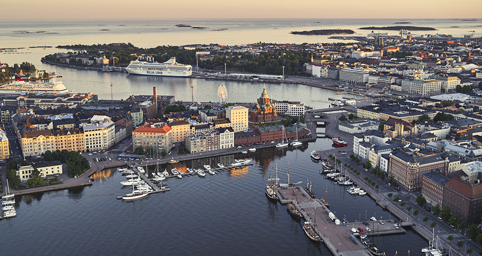 Helsinki aerial view