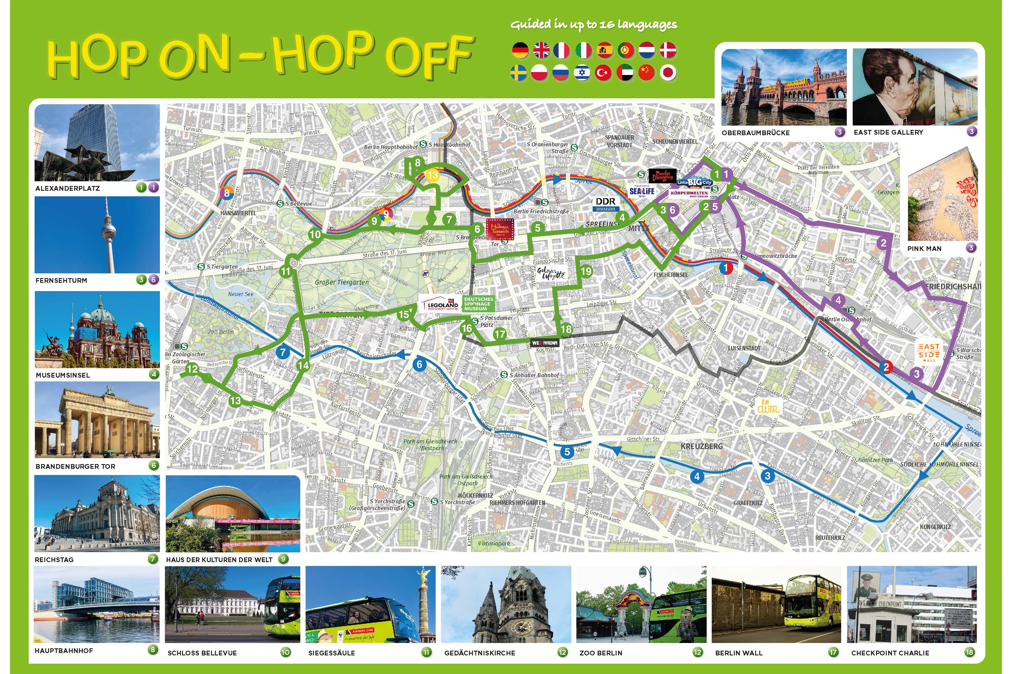 hop on - hop off bus & boat combination tickets berlin