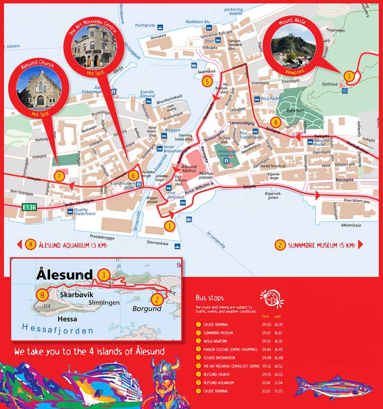 Hop On - Hop Off Bus & Aquarium in Ålesund