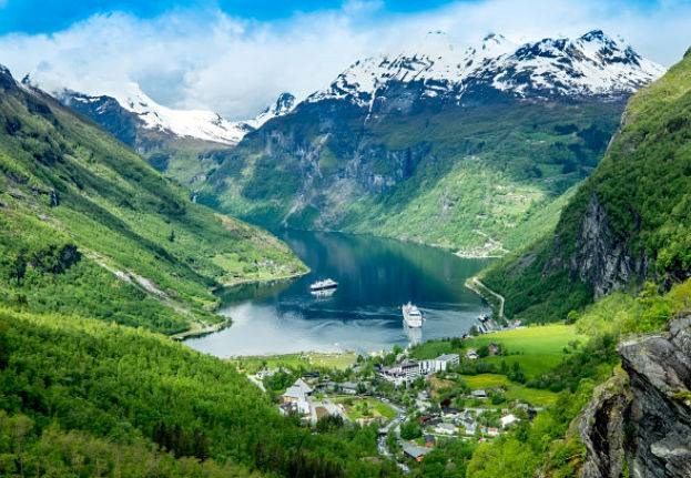 Geiranger fjord view, Norway