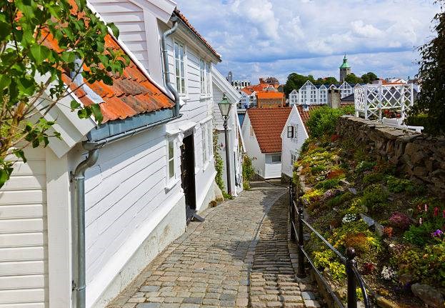 Houses in Old Stavanger, Norway