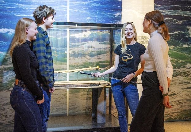 Ellen Hagen at Museum of Archaeology in Stavanger
