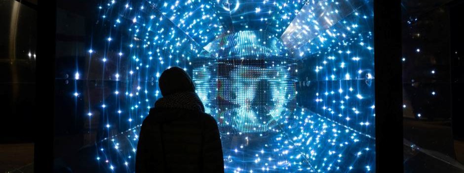 Light installation Geist from Nobel Week Lights in Stockholm