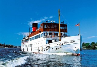 Classic vessel SS Stockholm cruising in the Stockholm archipelago - lunch cruise