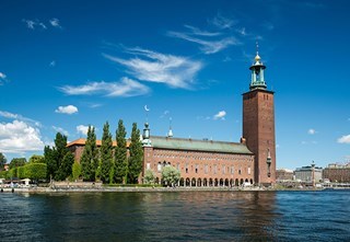 Stockholm City Hall seen from the water