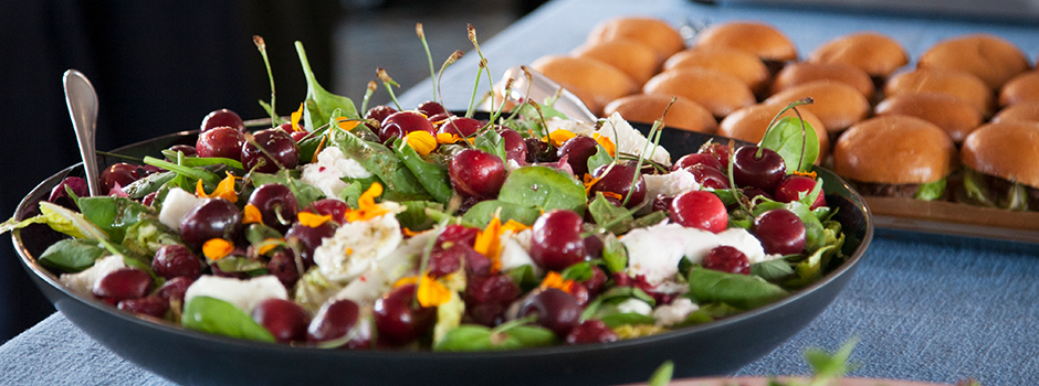 Salad from the Brunch buffet on board M/S Göteborg