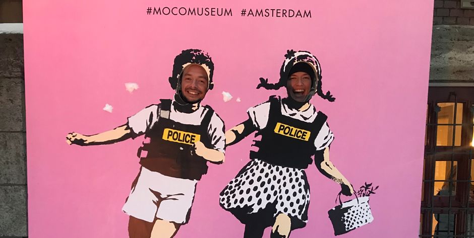 Moco Museum Amsterdam Banksy cutout