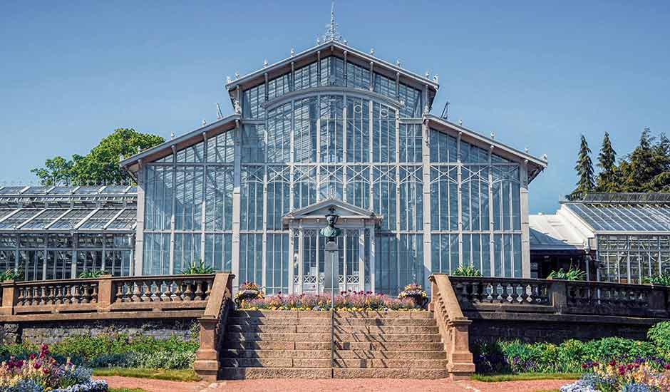 The greenhouse building of the Helsinki Winter Garden